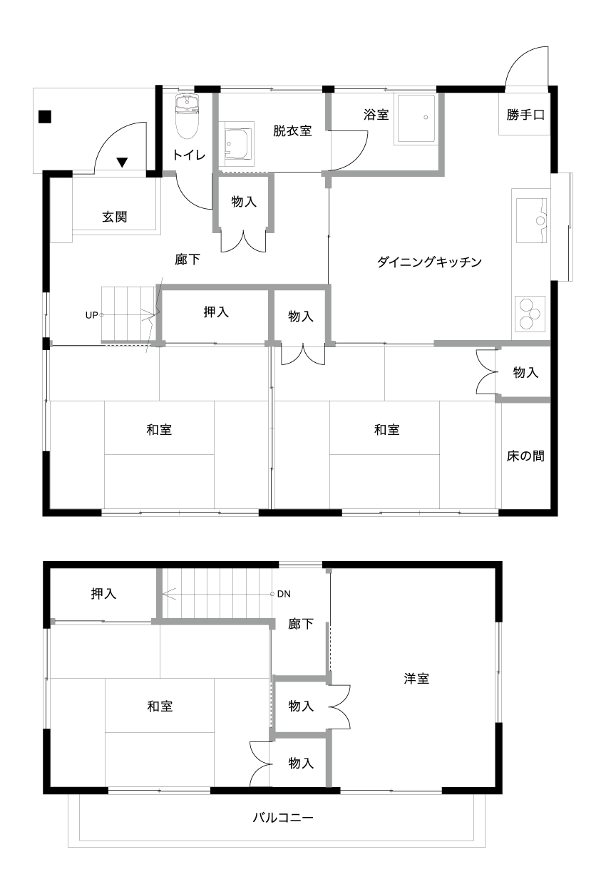 武岡モデルハウス・Before間取り